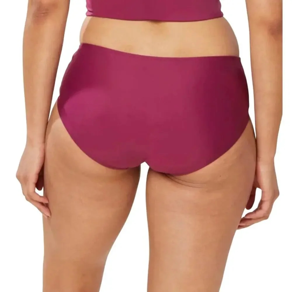 Andie Swim Plum Red Bikini Bottom The Hipster Size XXL - Picture 2 of 6